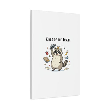 Kings of the Trash Canvas, Raccoon Doodle | Trash Panda, Goofy Critter Art