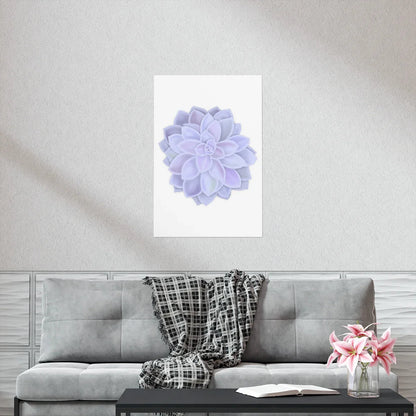 Graptopetalum Murasaki Succulent Botanical Print – Unframed Wall Art