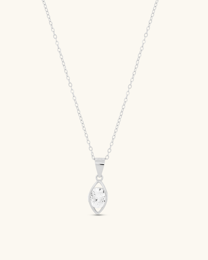 Solitaire Cut Necklace