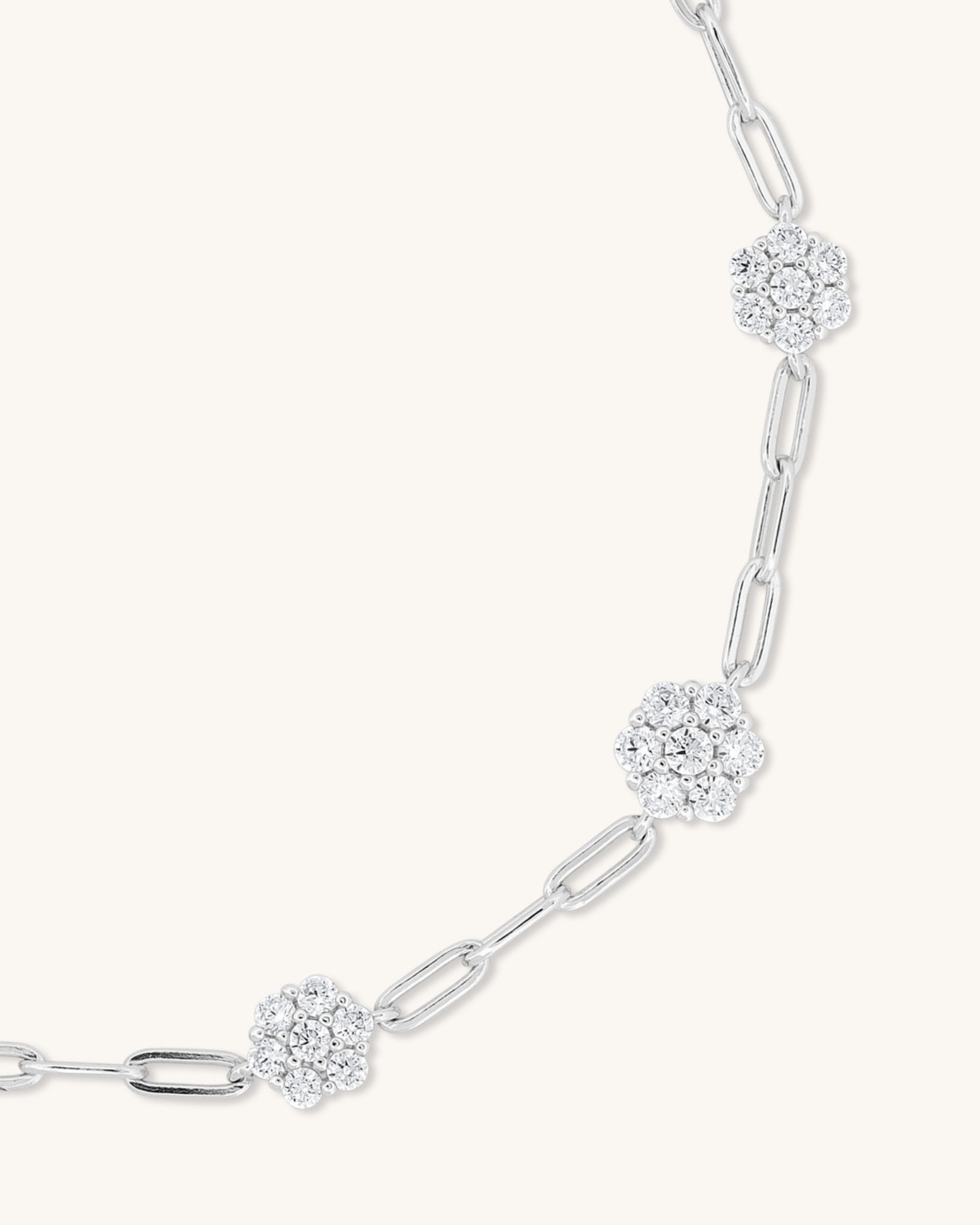 Paperclip Flower Bracelet