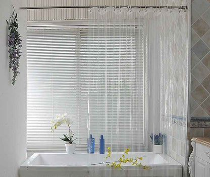 Magnetic Transparent Waterproof Shower Curtain
