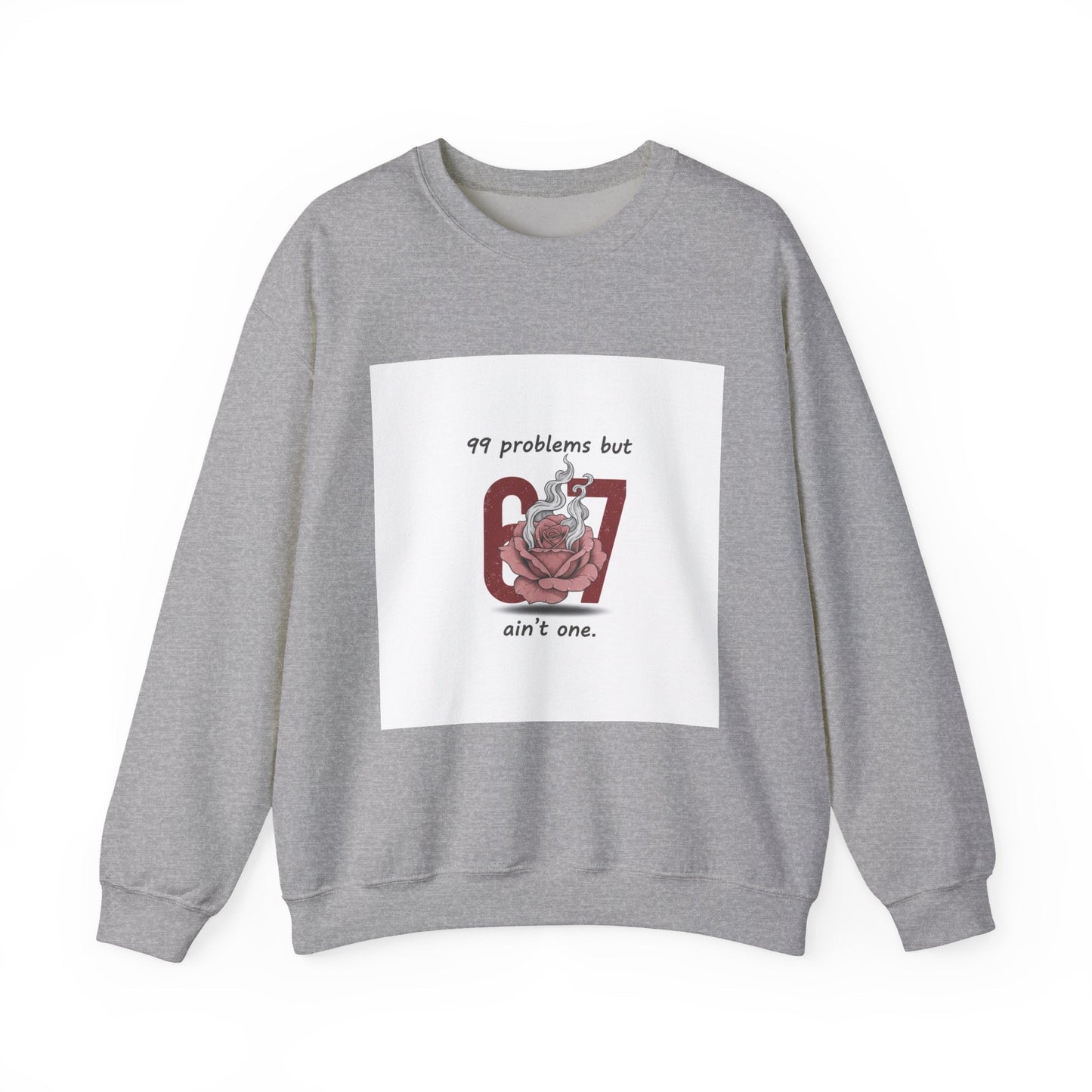 Weird Cupid Graphic Sweatshirt | quirky heart shirt, chaotic love design