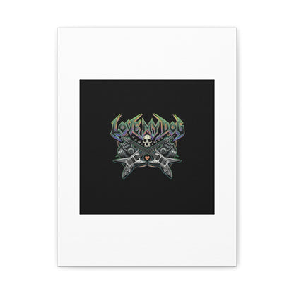 Love My Dog metal font Canvas | gothic wellness quote, edgy self-care merch