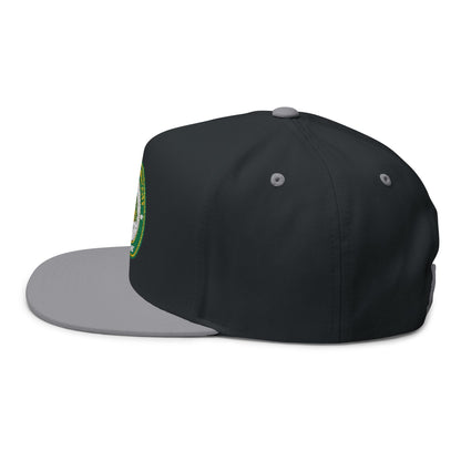 Embroidered Flat Bill Cap
