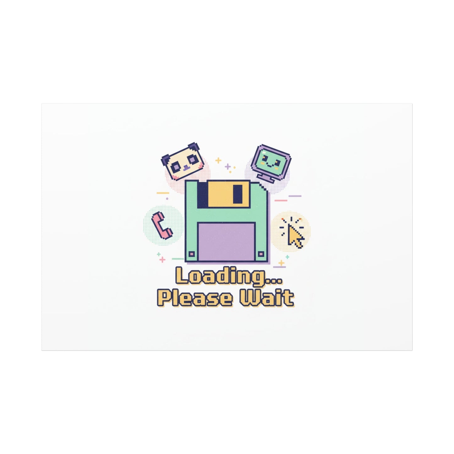 Loading Please Wait Canvas | Old Internet Aesthetic, 90s Web Nostalgia