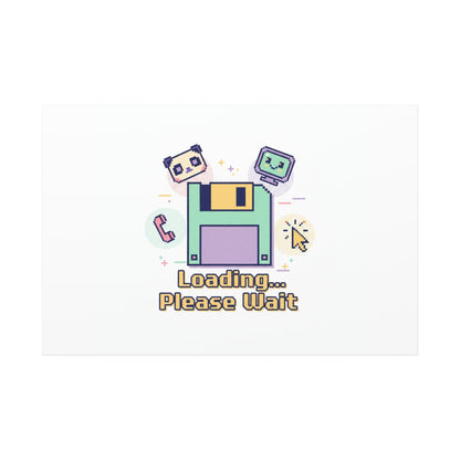 Loading Please Wait Canvas | Old Internet Aesthetic, 90s Web Nostalgia