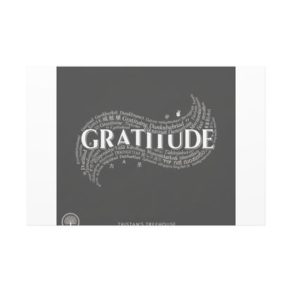 Gratitude Wall Art Matte Canvas | Tiny Treats, sweet uplifting print