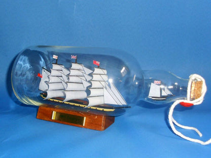 Master And Commander HMS Surprise Model Ship in a Glass Bottle 11""