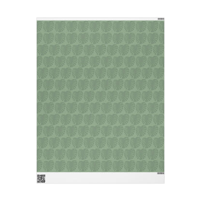 Monstera Leaf Green Wrapping Paper – Botanical Gift Wrap Roll