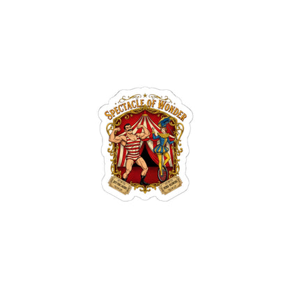 Spectacle of Wonders Circus Sticker | Vintage Carnival Design, Camp Big Top Aesthetic