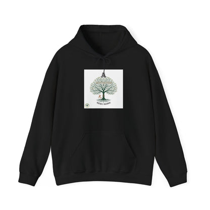 Handwritten Tree Doodle Hoodie | sketch aesthetic, handwritten message apparel
