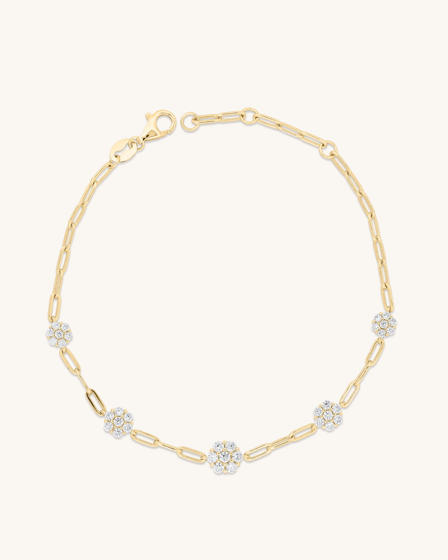 Paperclip Flower Bracelet