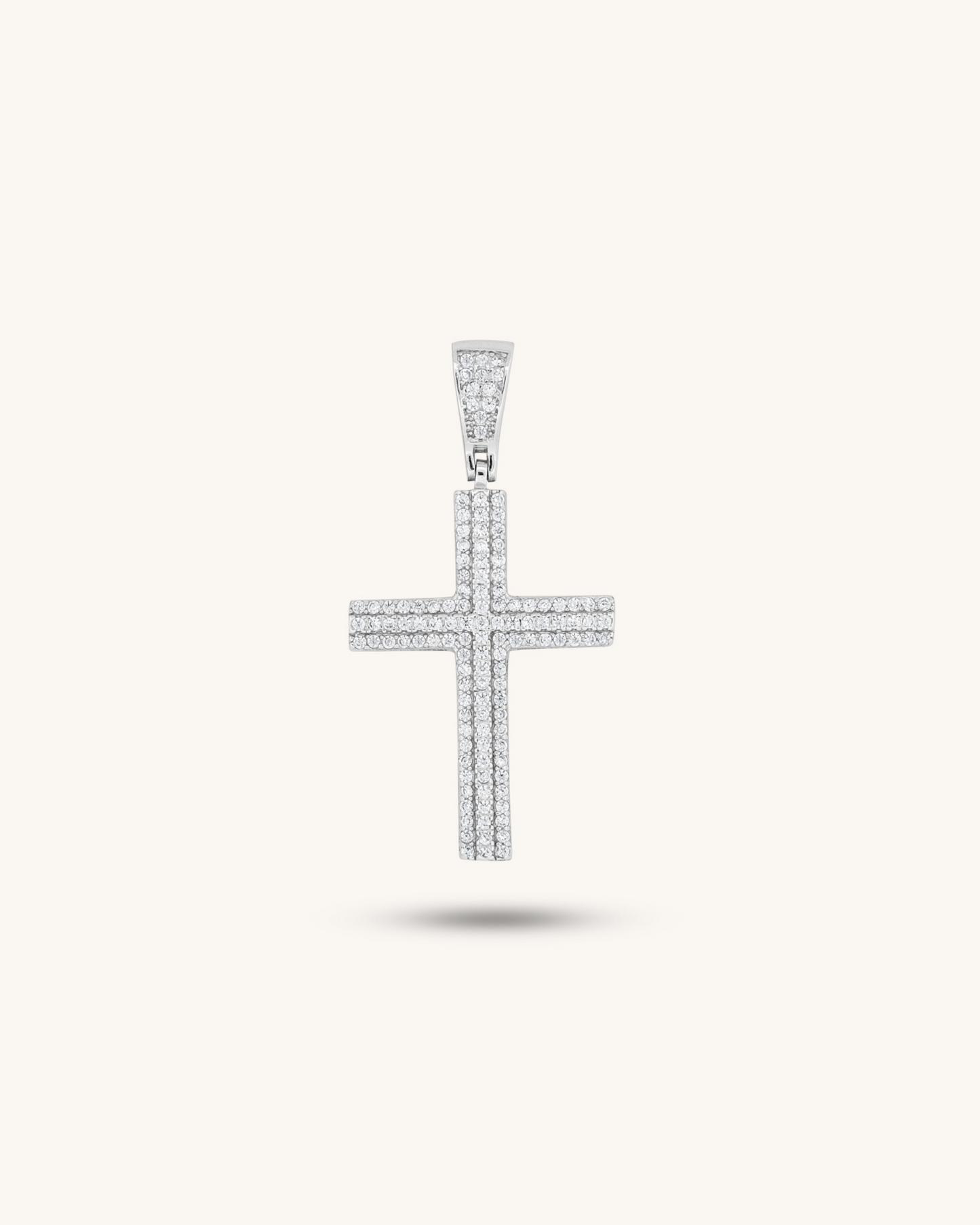 Iced Out Cross Pendant