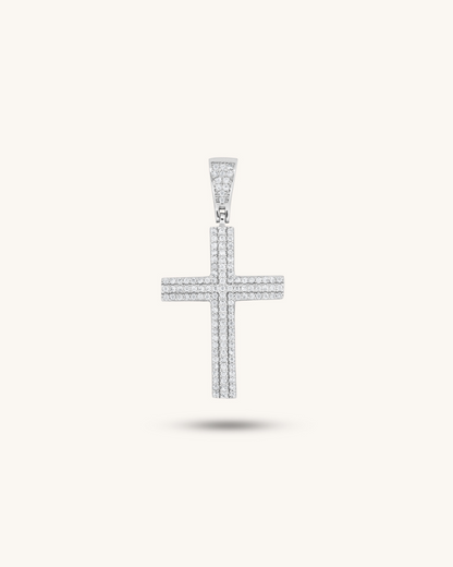 Iced Out Cross Pendant