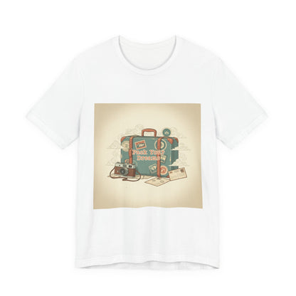 Retro Travel Postcard Tee | passport stamp, wanderlust design
