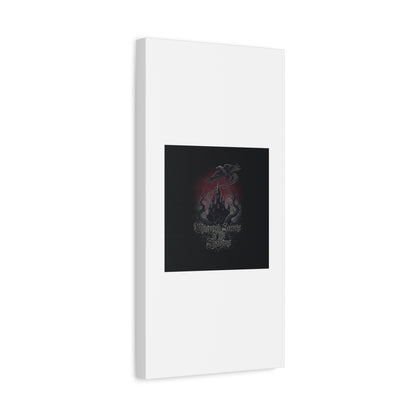 Whispered Secrets of the Shadows Castle Wall Art, Matte Canvas | Gothic Medieval Decor