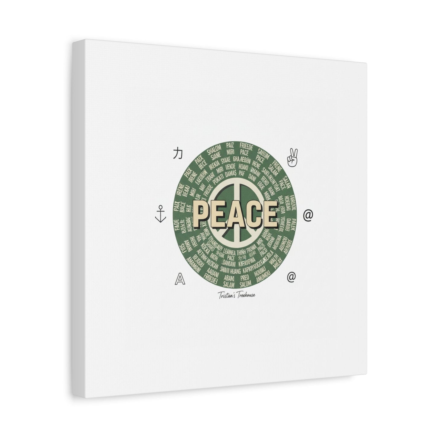 Peace doodle canvas | hand drawn sketch aesthetic, handwritten message