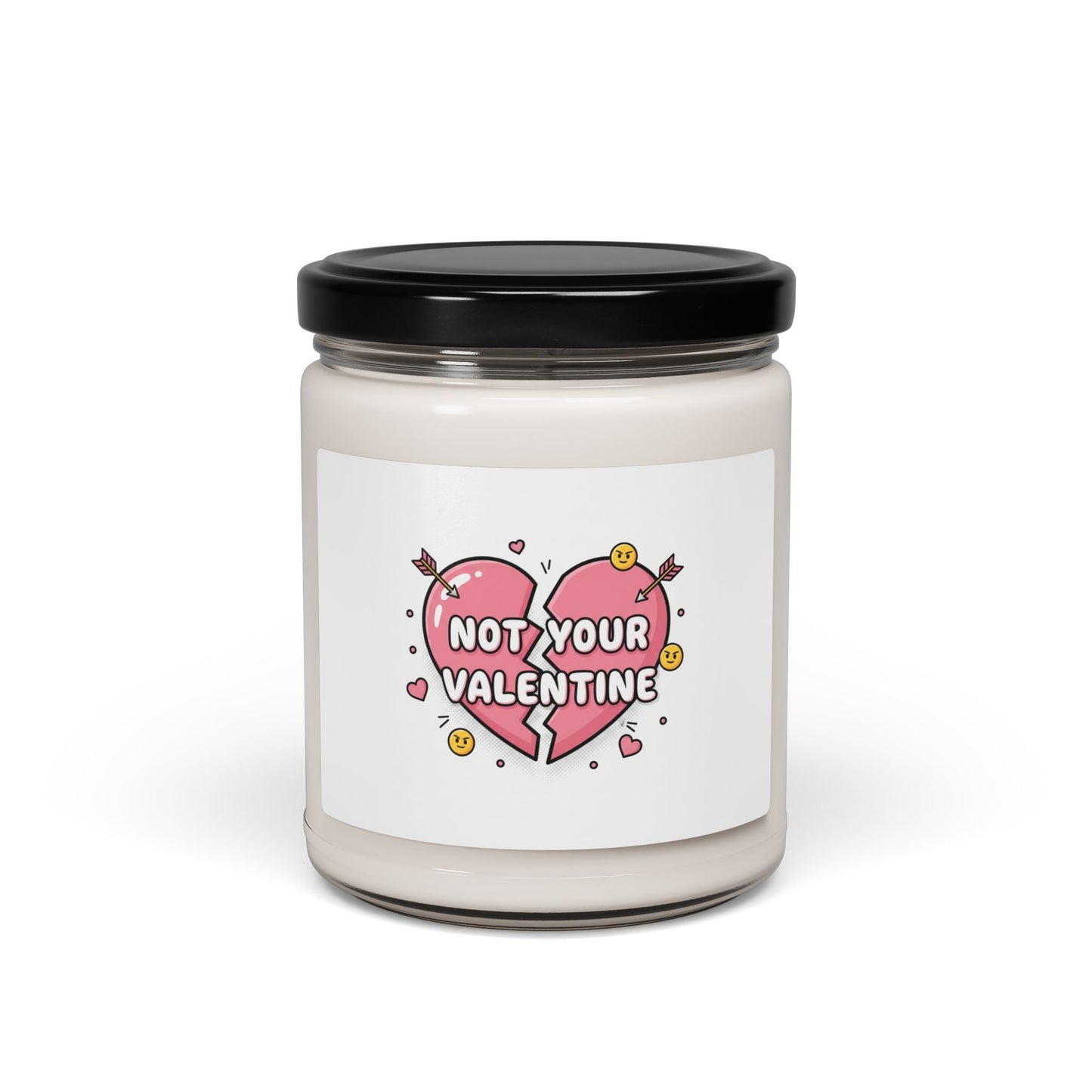 Not Your Valentine Soy Candle, ironic valentines | sarcastic hearts