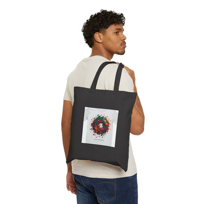 Painterly Abstract Floral Tote | Brushstroke Artsy Canvas