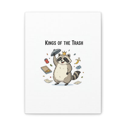 Kings of the Trash Canvas, Raccoon Doodle | Trash Panda, Goofy Critter Art