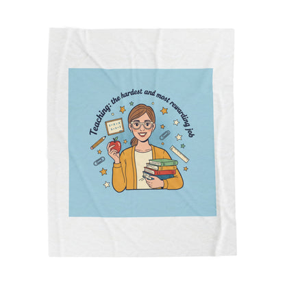 Teachers Life Velveteen Plush Blanket