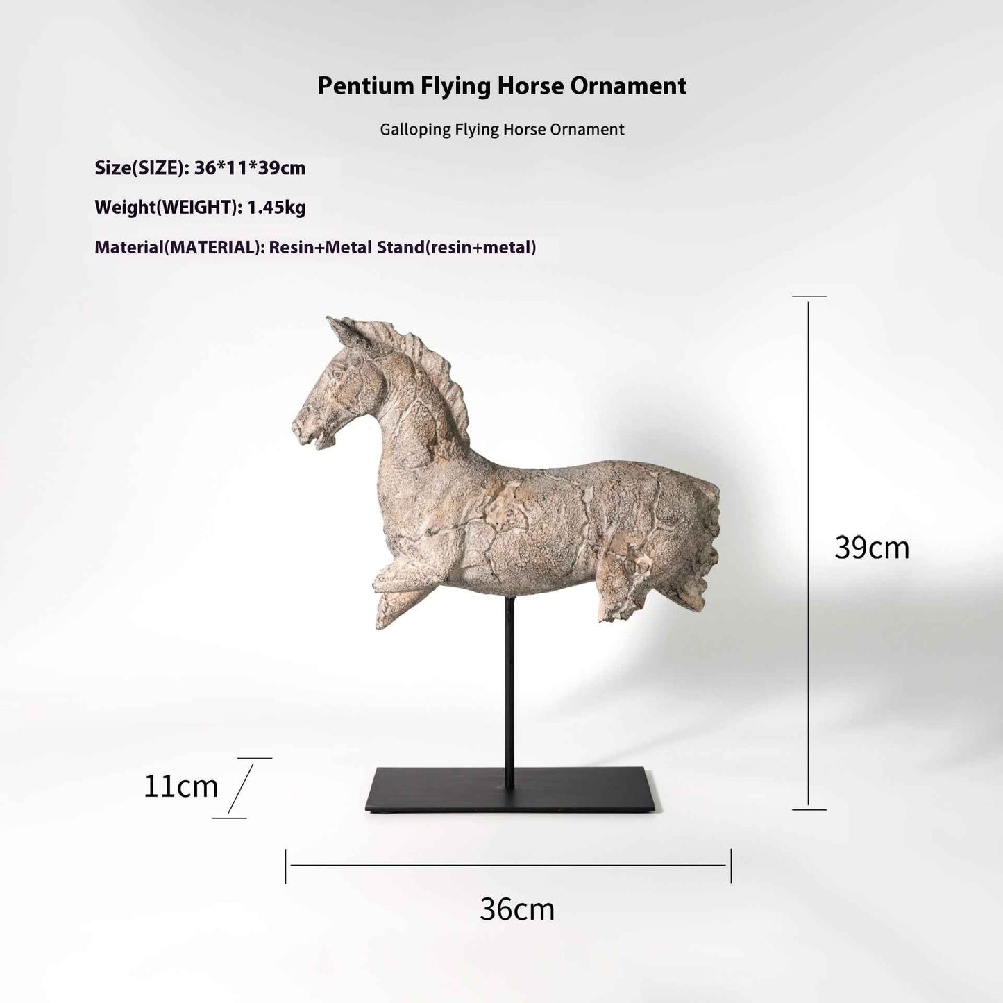 Silent Horse Sculpture Creative Decoration Table Decorations