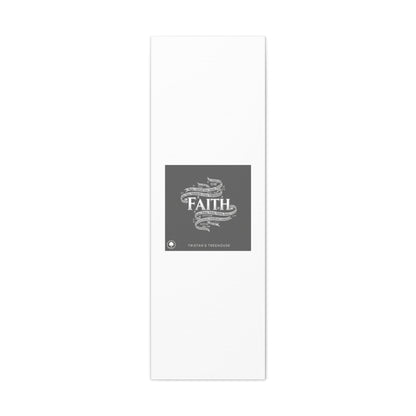 handwritten faith ribbon Canvas | sketch aesthetic, doodle design