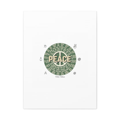 Peace doodle canvas | hand drawn sketch aesthetic, handwritten message