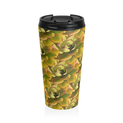 Noble Aeonium Succulent 15 oz Vacuum Insulated Stainless Steel Travel Tumbler