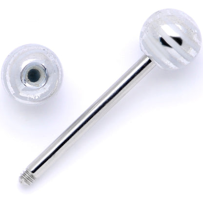 Bright Stripes Party Barbell Tongue Ring Set of 4