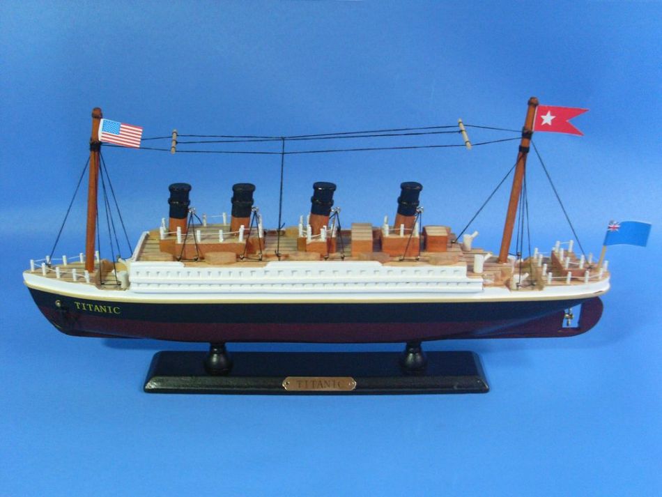 Wooden RMS Titanic Model Cruise Ship 14""