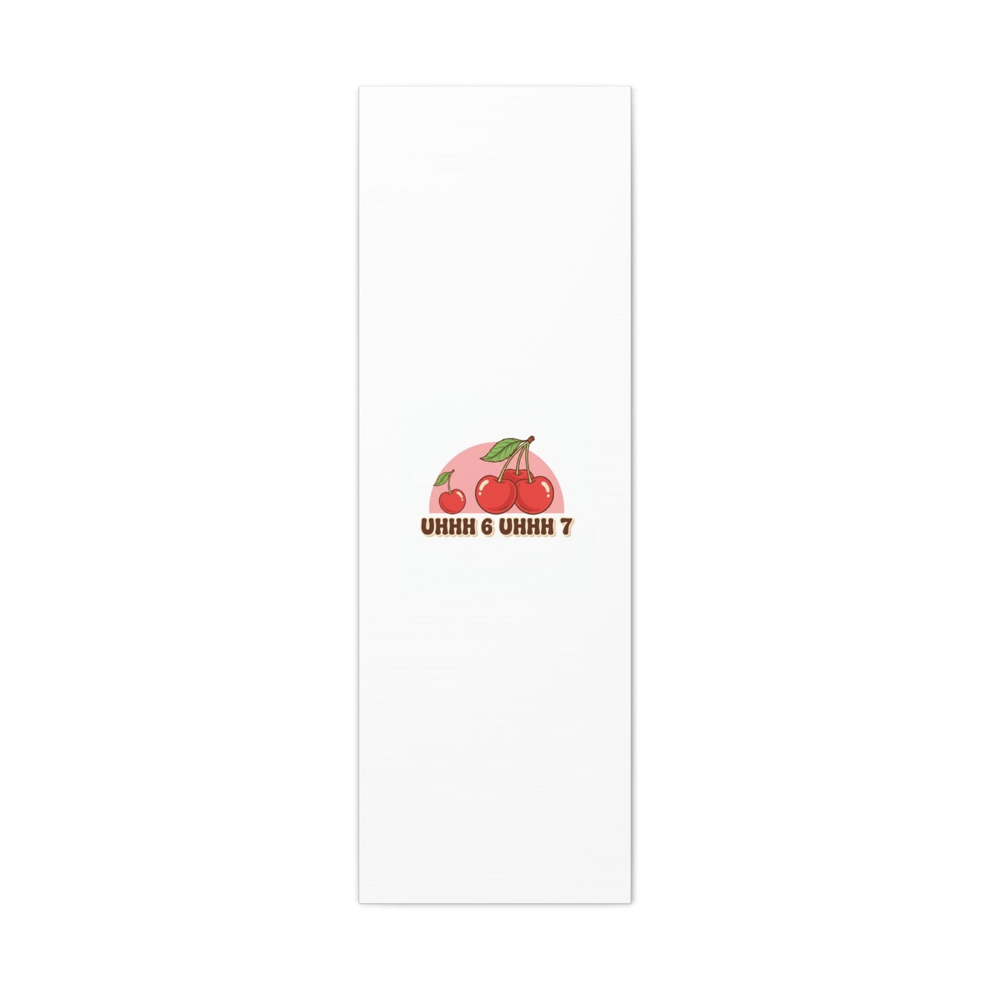 Six Severn Cherry Retro Graphic Canvas | kawaii fruit print, vintage cherry design