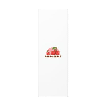 Six Severn Cherry Retro Graphic Canvas | kawaii fruit print, vintage cherry design