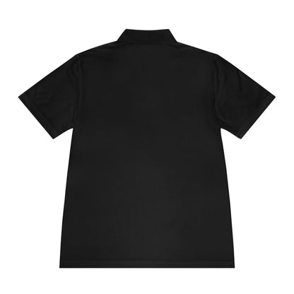 Peace & Progress Men's Polo Shirt — 'PEACE not POTENTIAL FOR WAR' Patch