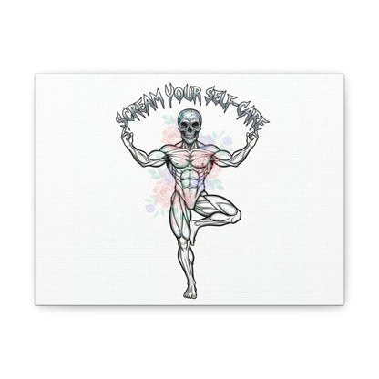 Scream Your Self-Care Canvas | Heavy Metal Wellness, Gothic Wellness Quote