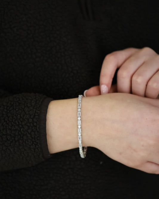 Baguette Cut Tennis Bracelet