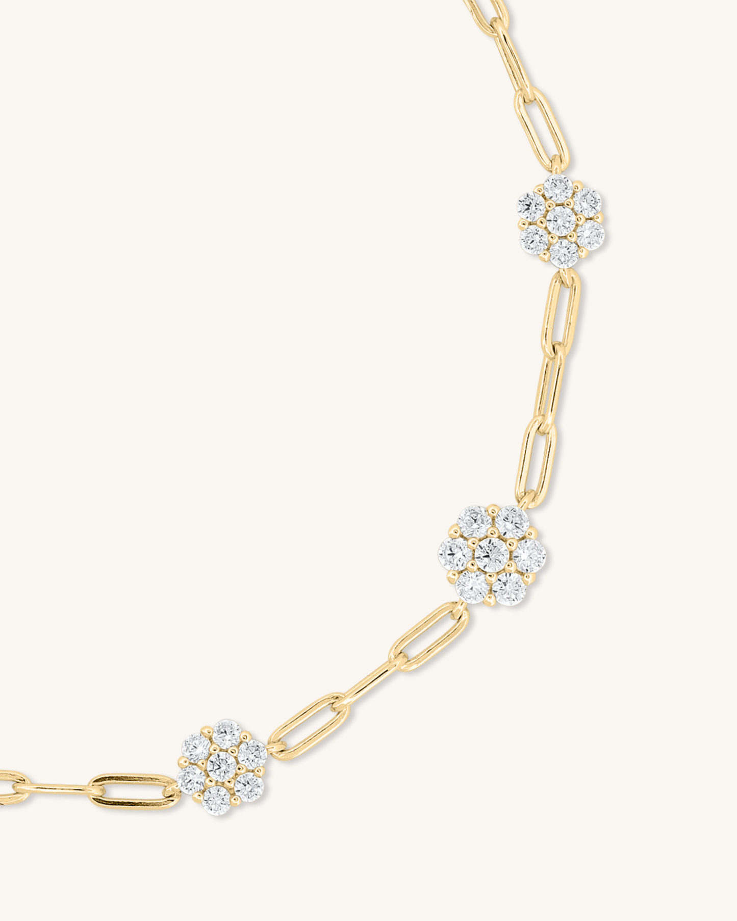 Paperclip Flower Bracelet