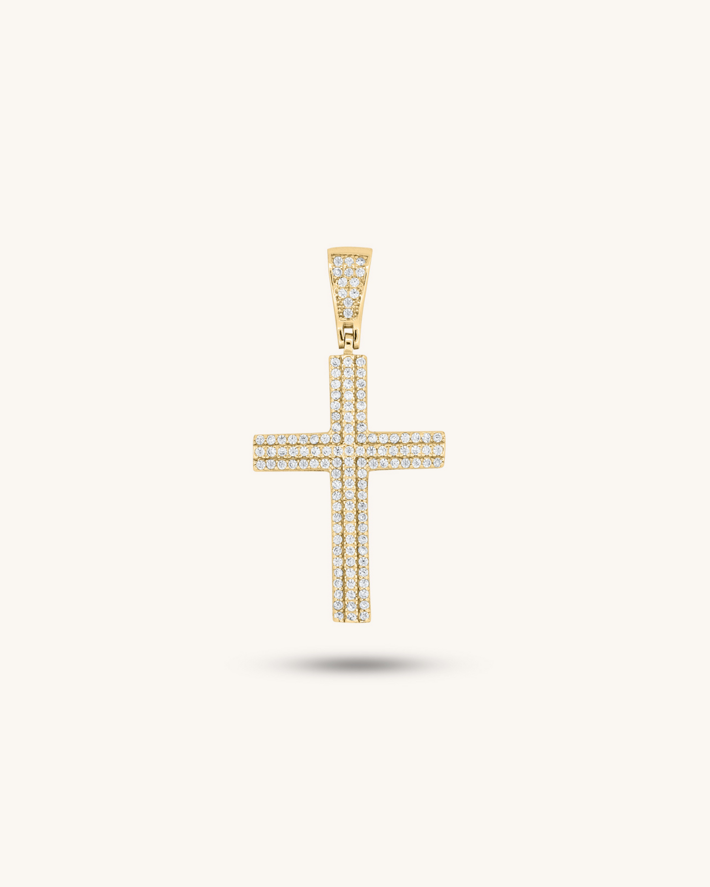 Iced Out Cross Pendant