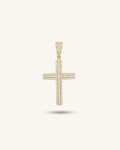 Iced Out Cross Pendant