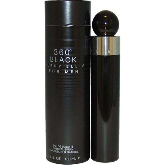 Perry Ellis 360 Black for Men EDT Spray 3.4 oz