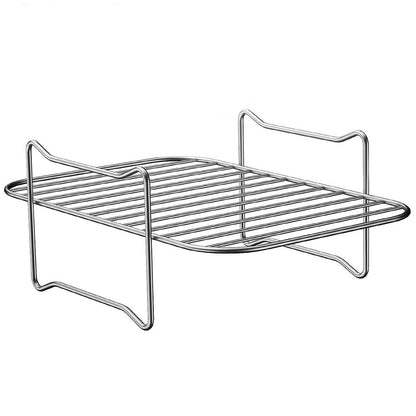 Rectangular Four-corner G-shaped BBQ Sticks Double Layer Stainless Steel Barbecue Grill Cross-border Foreign Trade