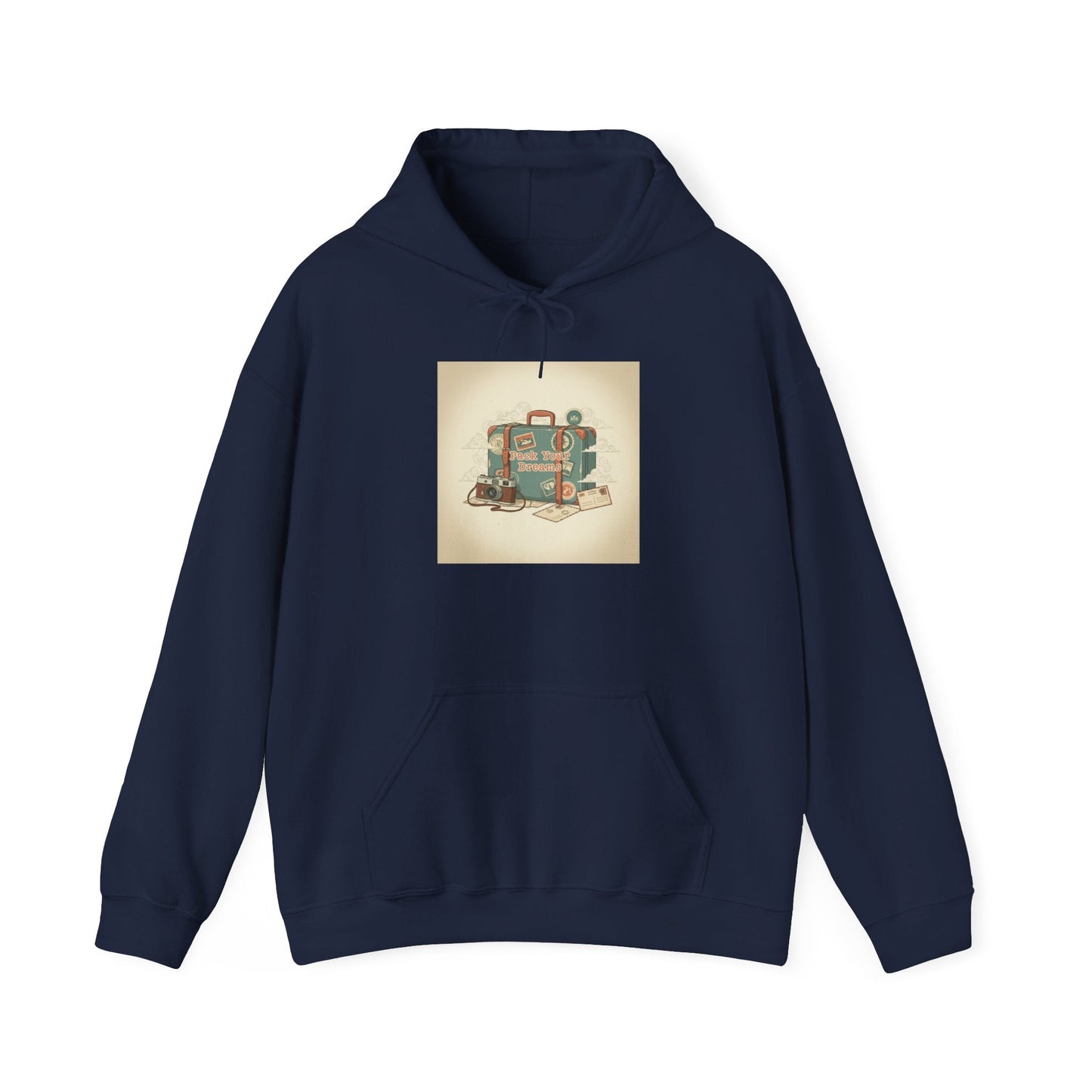 Vintage Passport Stamp Travel Hoodie | retro travel, wanderlust design
