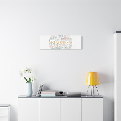 Kindness Word Cloud Canvas | Fresh Start Minimalist Wall Art