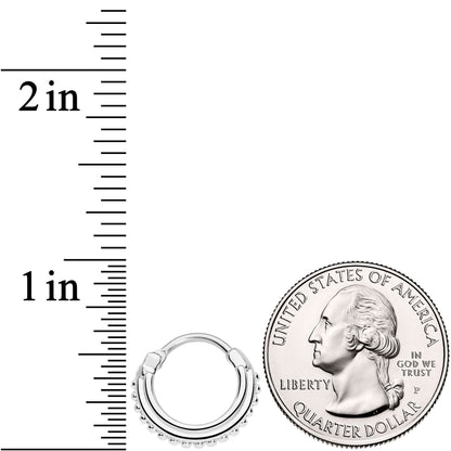 16G 3/8 Delicate Details Hinged Septum Ring
