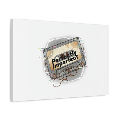 Perfectly Imperfect Cassette, Canvas Print | Analog Error, glitch art static