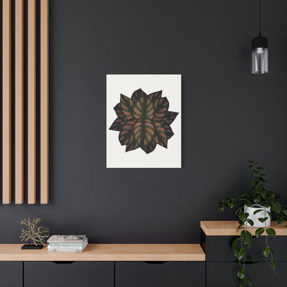 Calathea Pinstripe Canvas Print – Botanical Wall Art