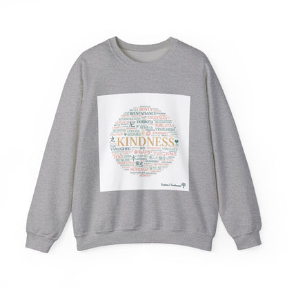 Kindness word circle Sweatshirt | Fresh-Start minimalism, reset mode apparel
