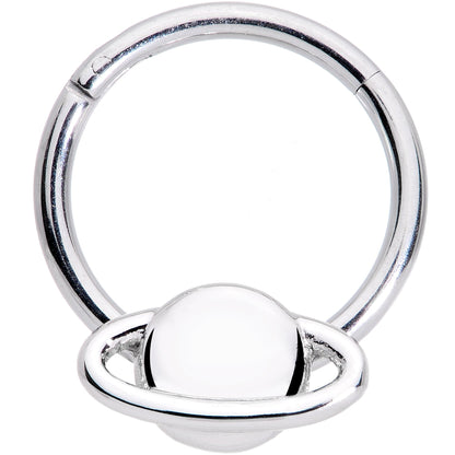 16G 3/8 Outer Space Planet Saturn Hinged Segment Ring