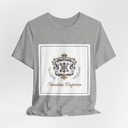 Ornate Brooch Emblem Tee | baroque print tee, vintage emblem shirt