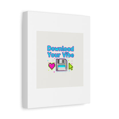 Download Your Vibe Canvas | Y2K Retro Tech, Pixel Floppy Disk Poster